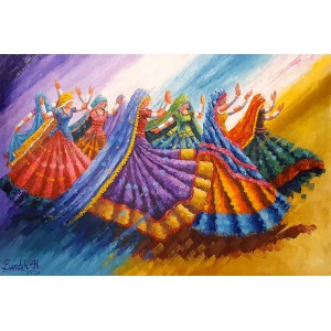 Bandah Ali, 24 x 36 Inch, Acrylic on Canvas, Figurative-Painting, AC-BNA-130